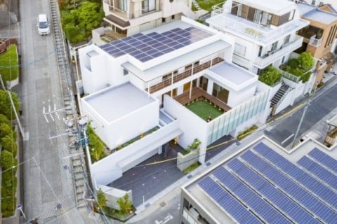 千種区の家 空撮