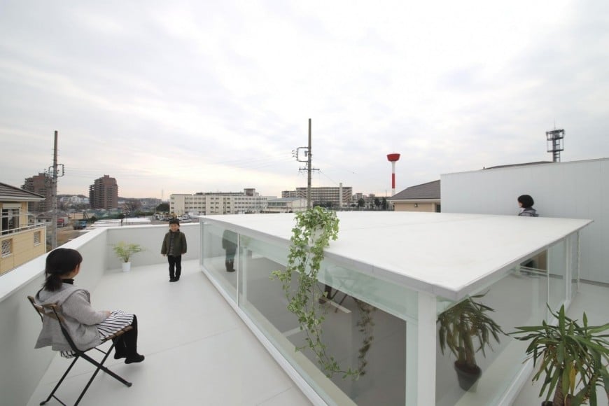 名東区の家 屋上
