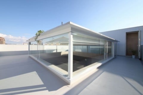 名東区の家 屋上